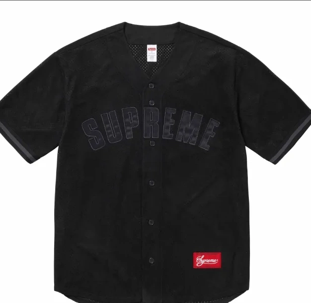 short BASEBALL ULTRASUDE baseball MESH mesh JERSEY suede sleeved 24SS 0729
